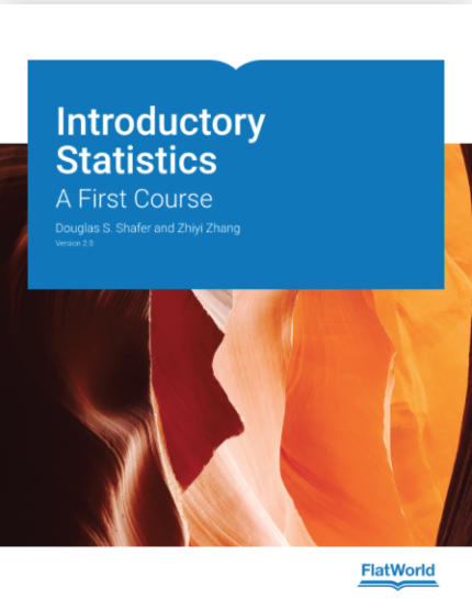 Introductory Statistics by Shafer. flatworld. test bank