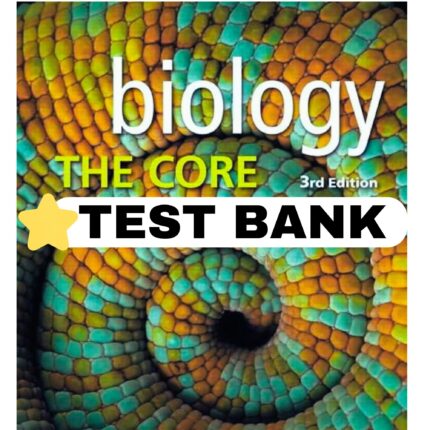 biology the core 3rd edition by simon test bank