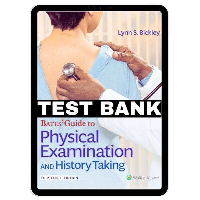 guide to physical examination and history taking 13th test bank