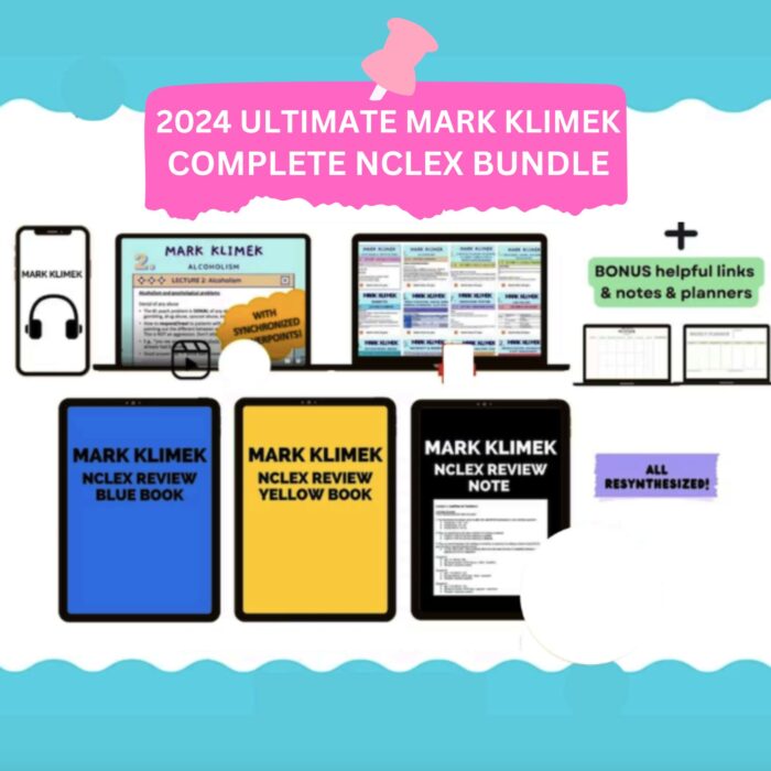 mark klimek ultimate nclex bundle yellow and blue book