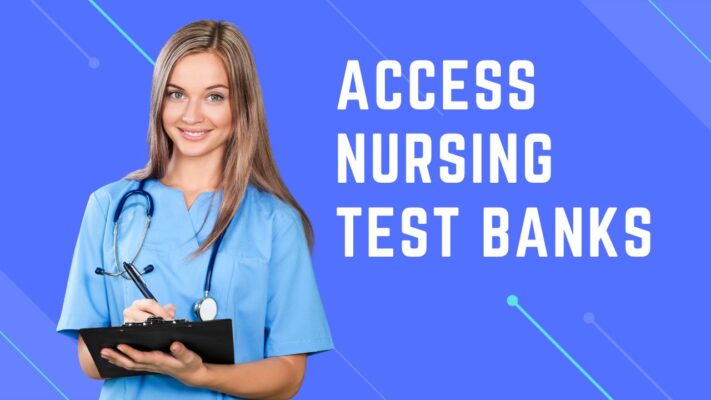 Open nursing test bank book with highlighted study notes and practice questions for exam preparation.