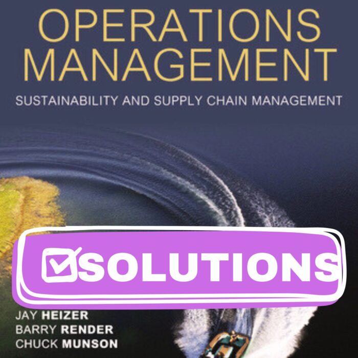 operations management 14th solutions manual