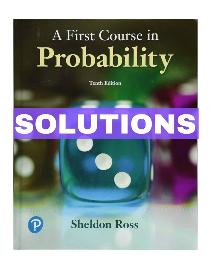 solution manual for a first course in probability 10th edition