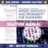 Solution Manual for Applied Statistics and Probability for Engineers 7th Edition