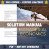 Solution Manual - Managerial Economics 9th Edition (Samuelson, 2022)