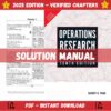 Solution Manual - Operations Research An Introduction 10th Edition (Taha, 2020)