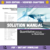 Solution Manual - Quantitative Methods for Business, 13th Edition (Anderson, 2016)