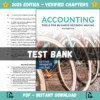 Test bank - Accounting Tools For Business Decision Making 8th Edition (Paul D. Kimmel, 2023)