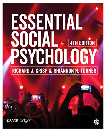 test bank for Essential Social Psychology by Crisp 4e