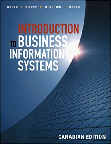 test bank for Introduction to Business Information Systems Canadian Edition