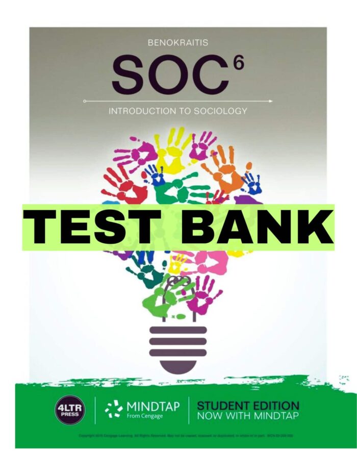 test bank soc 6th edition benokraitis