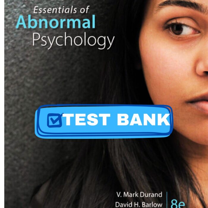 test bank version essentials of abnormal psychology 8th edition